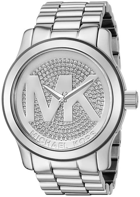 michael kors black and silver|michael kors watch silver price.